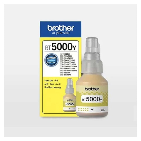 Brother Printer Inks - Black D60BK + Cyan - BT5000C + Magenta - BT5000M + Yellow - BT5000Y