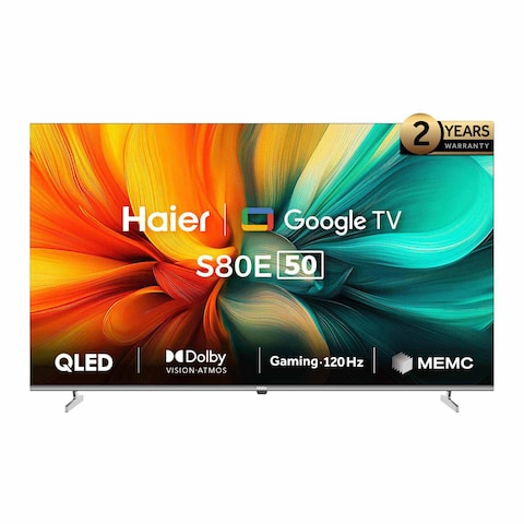 Haier 50-inch 4K UHD QLED Smart TV with Built-in Receiver - H50S80EU