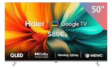 Haier 50-inch 4K UHD QLED Smart TV with Built-in Receiver - H50S80EU