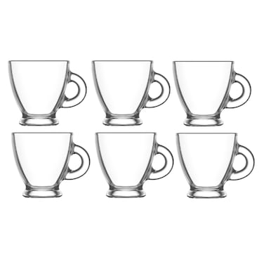 لاف روما طقم مجات زجاج - 6 قطع