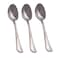 Nouval Jana Stainless Steel Table Spoon Set - 3 Pieces - Silver