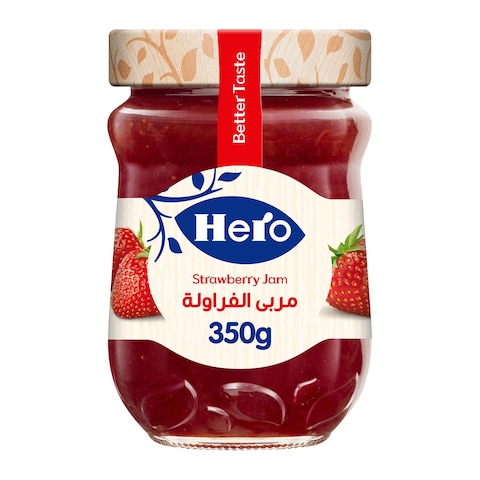 هيرو مربى فراولة - 350 جرام + 2 برطمان مربى فراولة - 28.3 جرام
