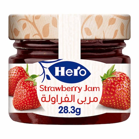 هيرو مربى فراولة - 350 جرام + 2 برطمان مربى فراولة - 28.3 جرام