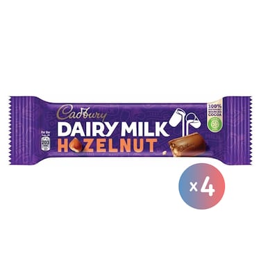 Cadbury Chocolate with Hazelnut - 30 gram - 4 Pieces