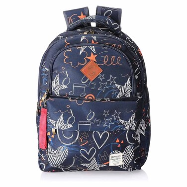 حقيبه ظهر للاب توب سمارت جيت 15.6 بوصة - ازرق سماوي شكل قلوب ونجوم - SG-9151