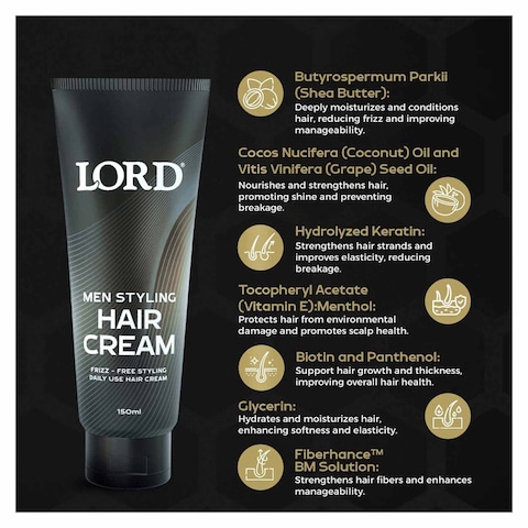 Lord Men Styling Hair Cream - 150 ml