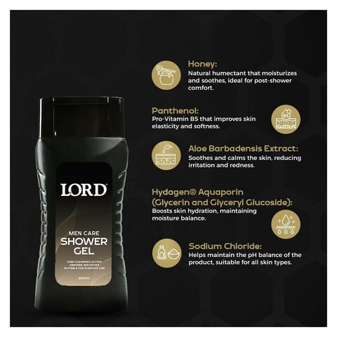 Lord Shower Gel Men Care - 250 ml