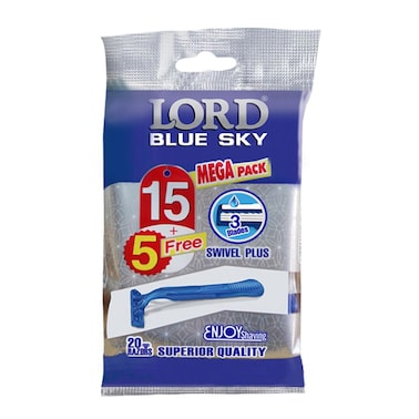 Lord Blue Sky Disposable Razors - 20 Count