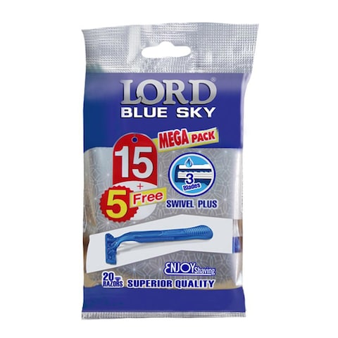 Lord Blue Sky Disposable Razors - 20 Count