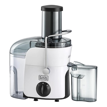 Black + Decker Juice Extractor 800 Watt - Black and White - JE780-B5