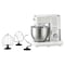 Black + Decker Multifunction Stand Mixer 1000 Watt 6 Liter - White and Silver - MKM100-B5