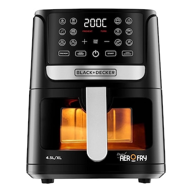 قلاية بلاك اند ديكر ايرو فراى ديجيتال 4.5 لتر 1500 وات - أسود - AF4500