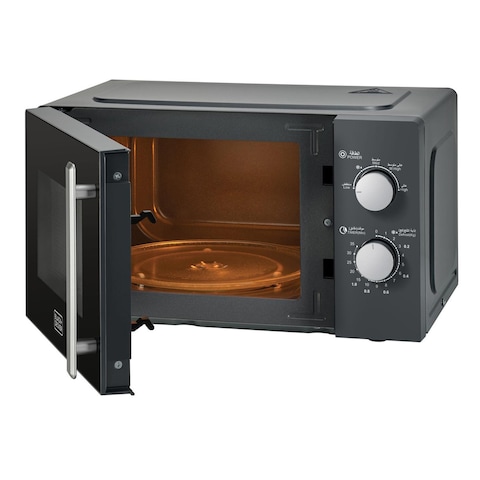 Black + Decker Microwave Oven 20 Liter 700 Watt - Gray - MZ2015P