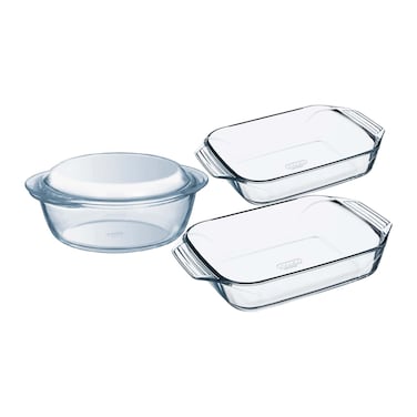 أطباق فرن بايركس زجاجية - 4 قطع