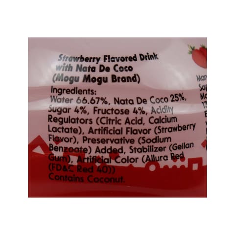 Mogu Mogu Strawberry Drink - 320 ml