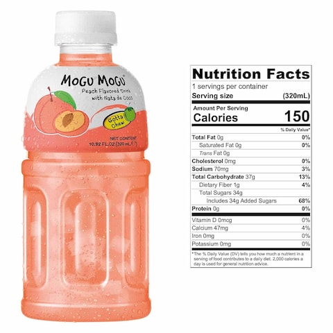 Mogu Mogu Peach Drink - 320 ml