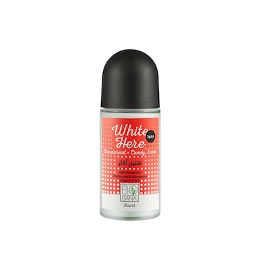 Bobana White Here Deodorant with Candy Scent - 50 ml