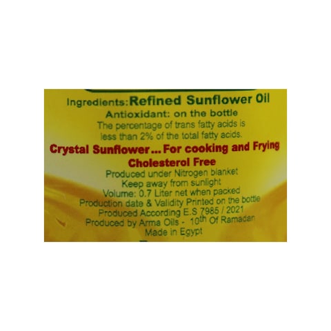 Crystal Sunflower Oil - 700 ml