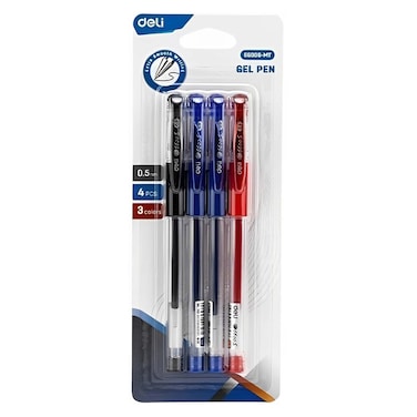 ديلي مجموعة أقلام جل - سن 0.5 مم - 4 أقلام