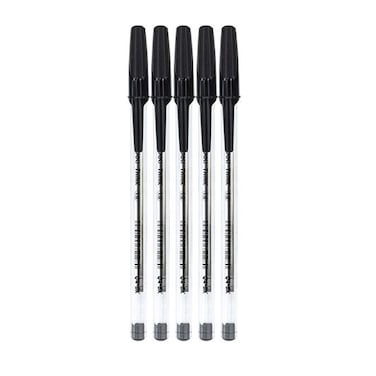 Deli Think Ballpoint Pen Set - 1.0mm - 5 Pieces - Black