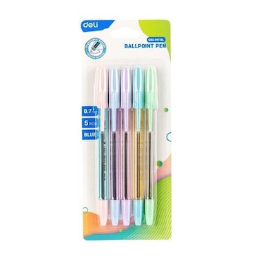 ديلي طقم أقلام جاف باستيل - 0.7 مم - 5 أقلام