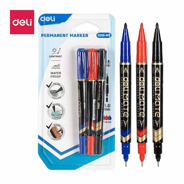 ديلي قلم ماركر دائم بطرف مزدوج 0.5 مم