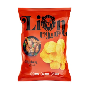 لايون رقائق بطاطس بالفراخ - 65 جرام