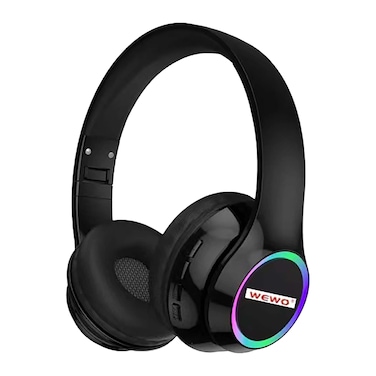 سماعة راس لاسلكية ويوو سوبر باس - أسود - 102