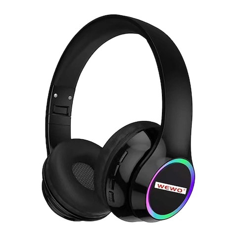 Wewo Super Bass Wireless Headphone - Black - 102