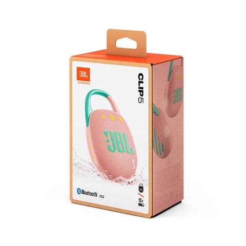 JBL Clip 5 Bluetooth Speaker - Pink
