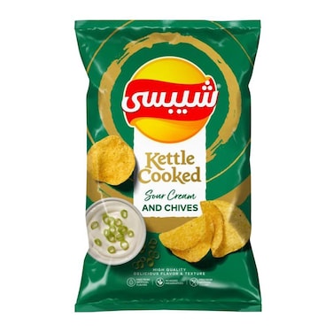 شيبسي رقائق بطاطس مطبوخة بطعم الكريمة الحامضة والبصل - 52 جرام