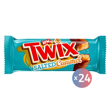 Twix Twin Salted Caramel Chocolate - 50gm - 20 Pieces