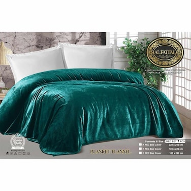 بطانية صوف الفتال - 160 * 220 سم - زيتوني