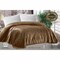 Al Fattal Fleece Blanket - 220 x 240 Cm - Camel
