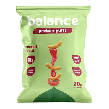 Balance Protein Puffs with Sweet Heat Flavor - 70gm