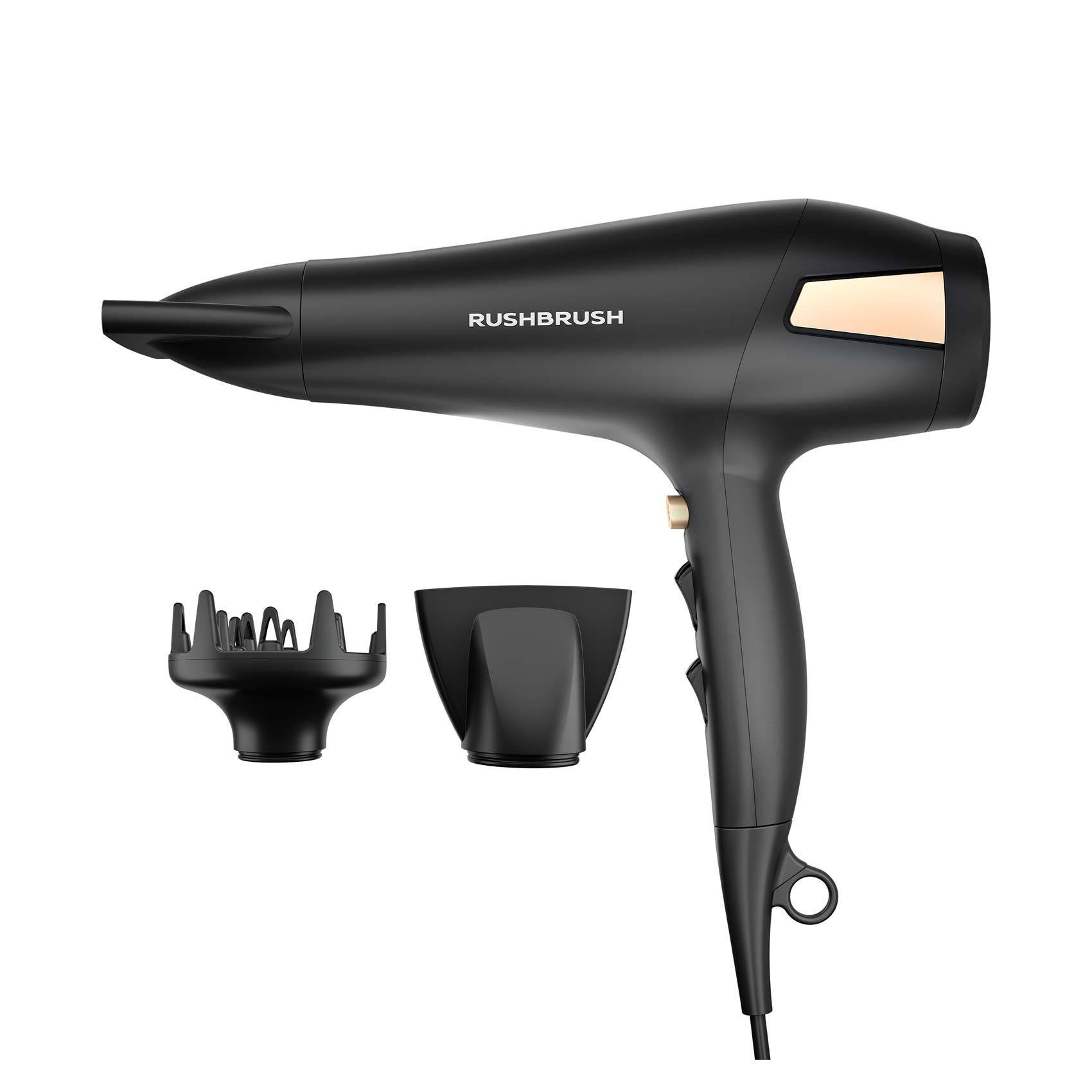 Buy Rush Brush D2 PRO Hair Dryer 2500 Watt Black Online