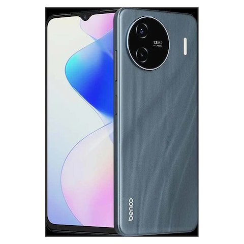 بينكو V90 بلس موبايل 6.56 بوصة 128 جيجابايت/4 جيجابايت ثنائي الشريحة شبكة الجيل الرابع - رمادي فاتح