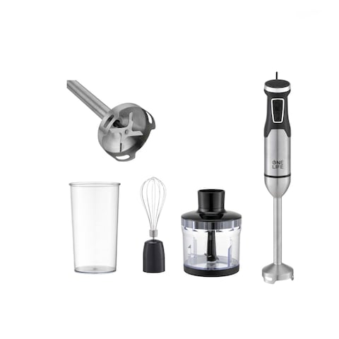 One Life Hand Blender 1500 Watt 600ml - Stainless - HB1500SI