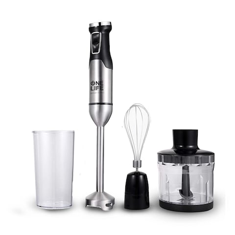 One Life Hand Blender 1500 Watt 600ml - Stainless - HB1500SI
