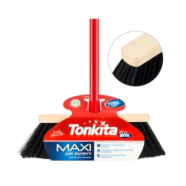 تونكيتا ماكسي مقشة خشنة + عصا