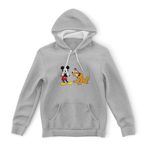 Disney Mickey Men Hoodie - Grey - Small