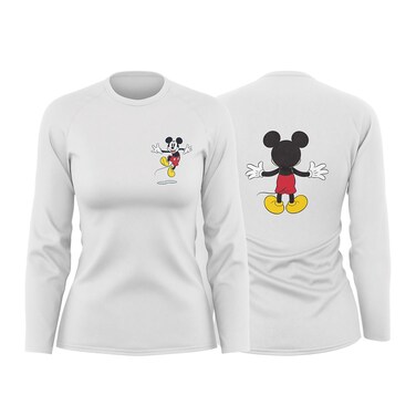 ديزني سويت شيرت للنساء - أبيض - أكس سمول