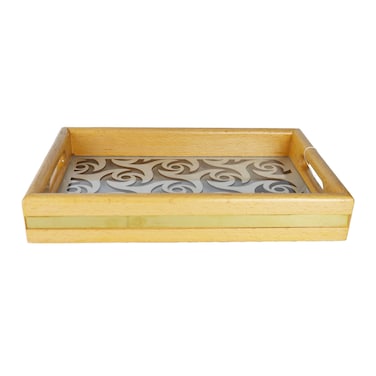ARABIAN WOODEN TRAY SET 2PCS