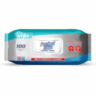 White Perfect Clean Surface Towel - 100 Towels