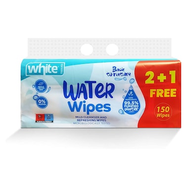 White Water Wipes - 50 Wipes - 3 Pieces
