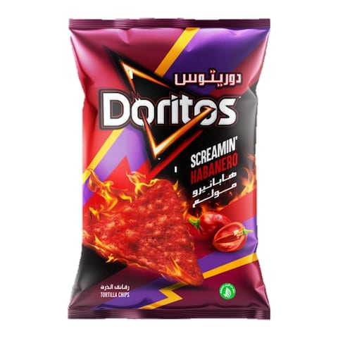 Doritos Screamin&#39; Habanero Tortilla Chips - 65 gram