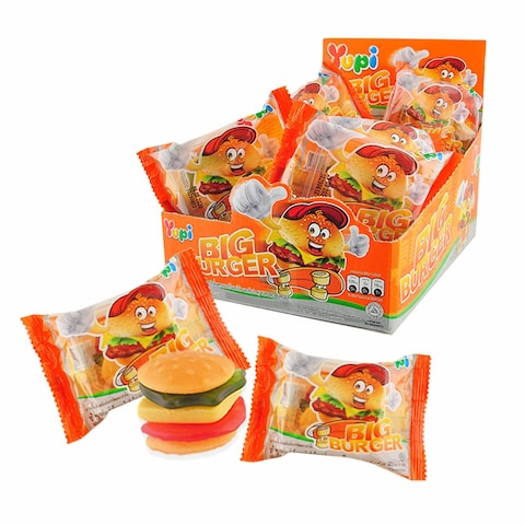 Yupi Big Burger Gummy Candy - 28 gm - 24 Pieces