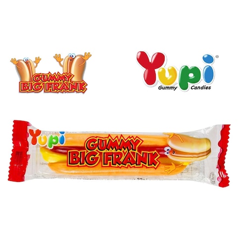 Yupi Big Frank Gummy Candy - 28 gm - 24 Pieces