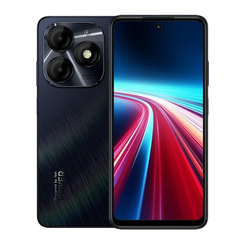 Itel P55 6.6-inch 128GB/8GB Dual SIM 4G Smartphone - Black