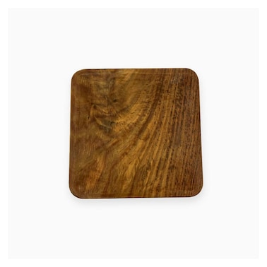 Wooden Square Plate - 20 * 20 Cm